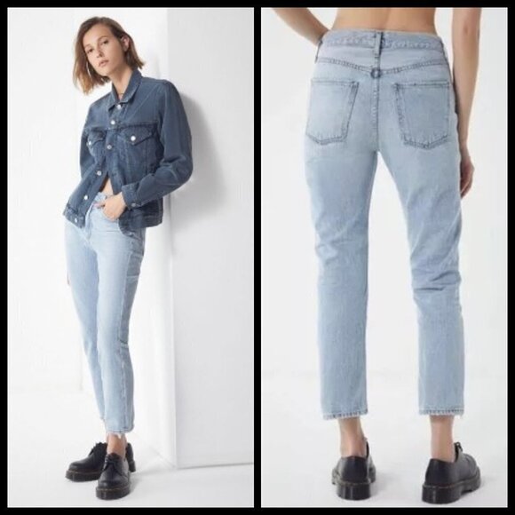 💕AGOLDE Cigarette Low Slung Straight Leg Jeans - Picture 1 of 8